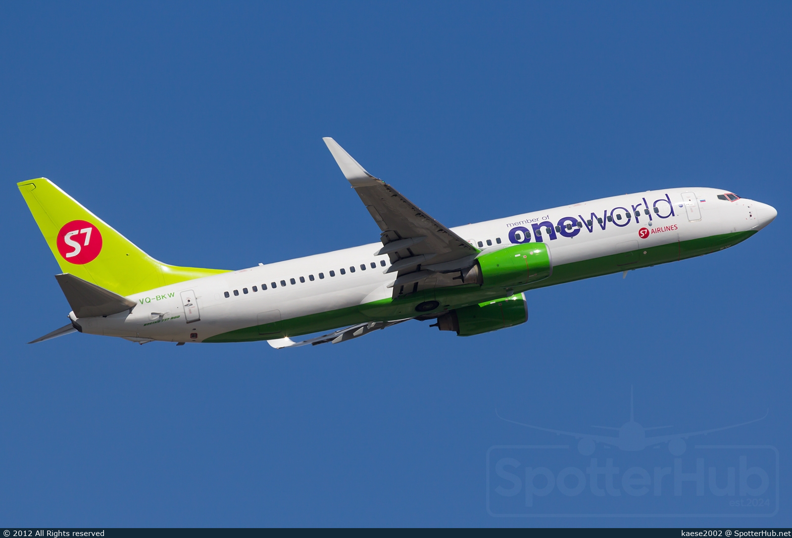 Photo of VQ-BKW - Boeing 737-8ZS operated by S7 Airlines