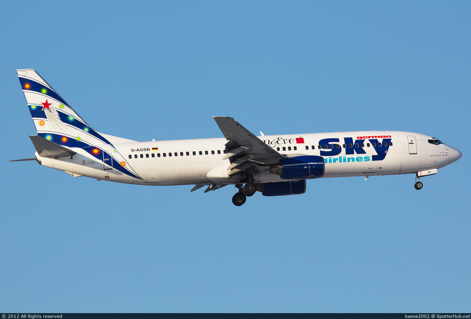 Photo of D-AGSB - Boeing 737-883 operated by German Sky Airlines