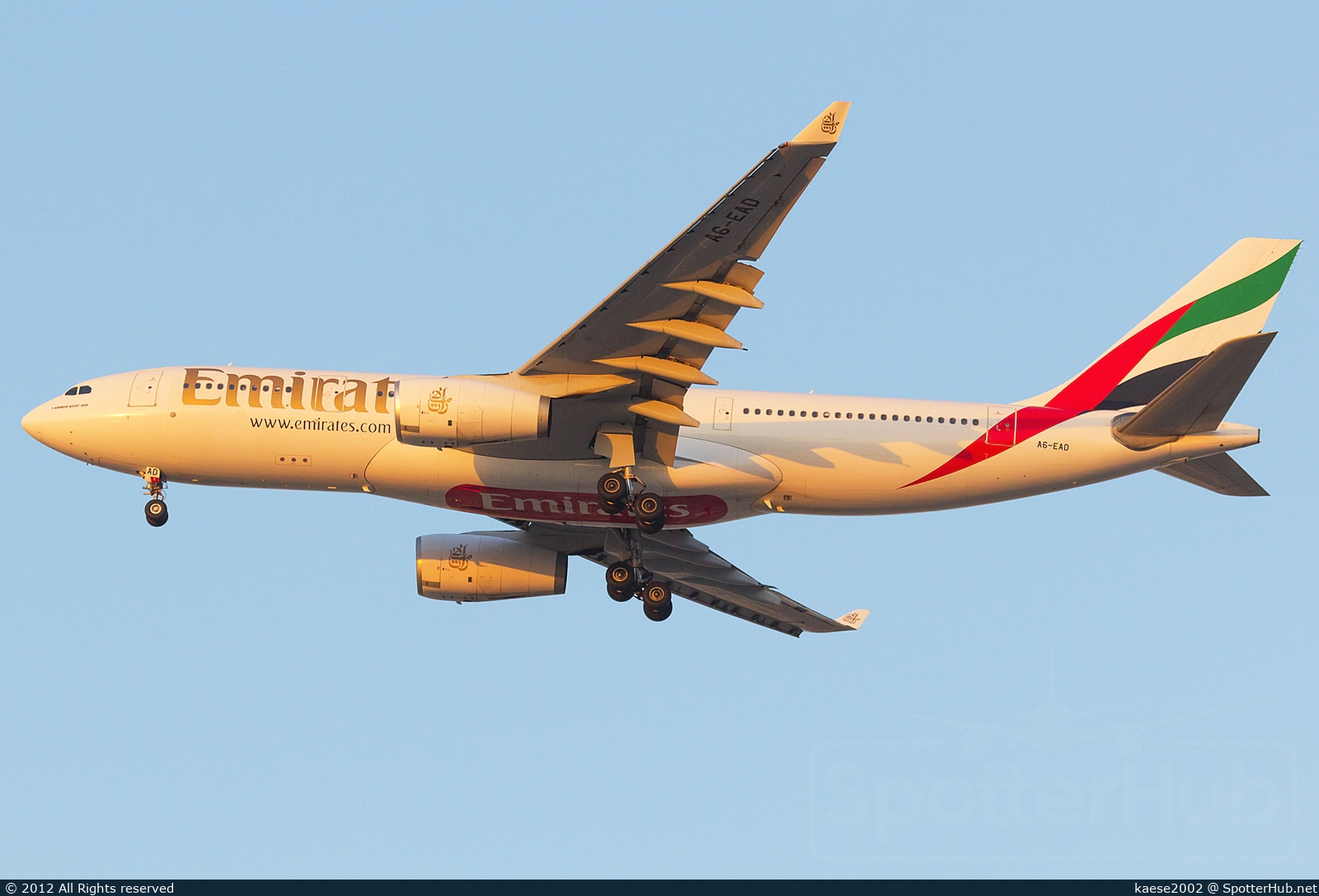 Photo of A6-EAD - Airbus A330-243 operated by Emirates
