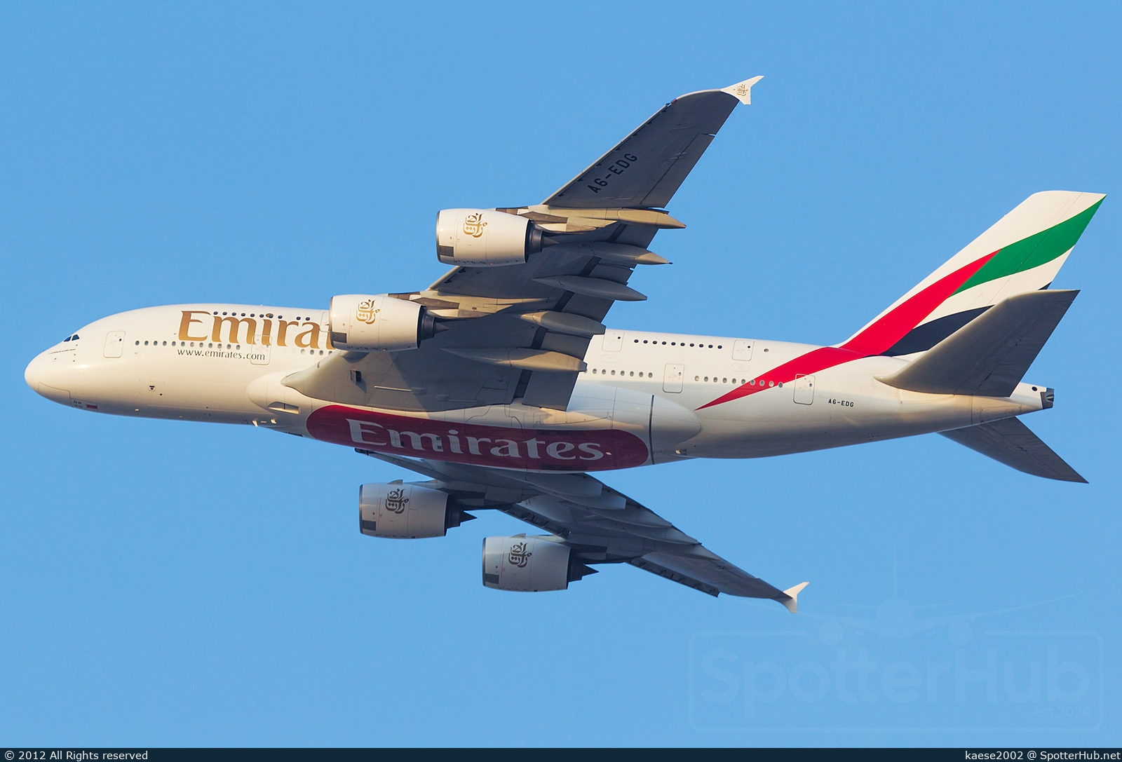 Photo of A6-EDG - Airbus A380-861 operated by Emirates