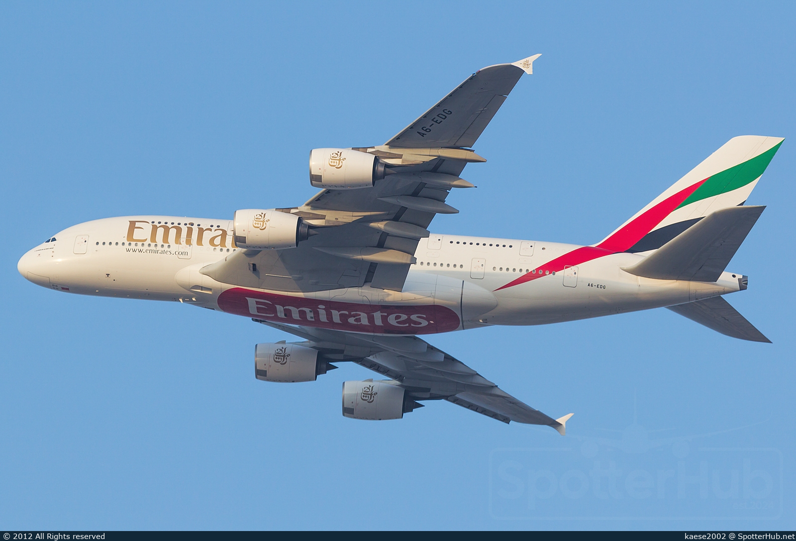 Photo of A6-EDG - Airbus A380-861 operated by Emirates