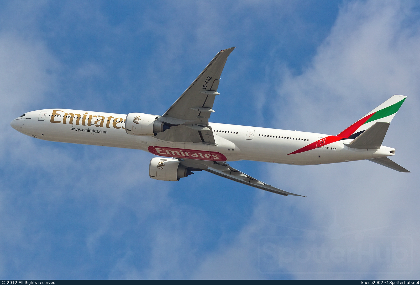 Photo of A6-ENB - Boeing 777-31H(ER) operated by Emirates