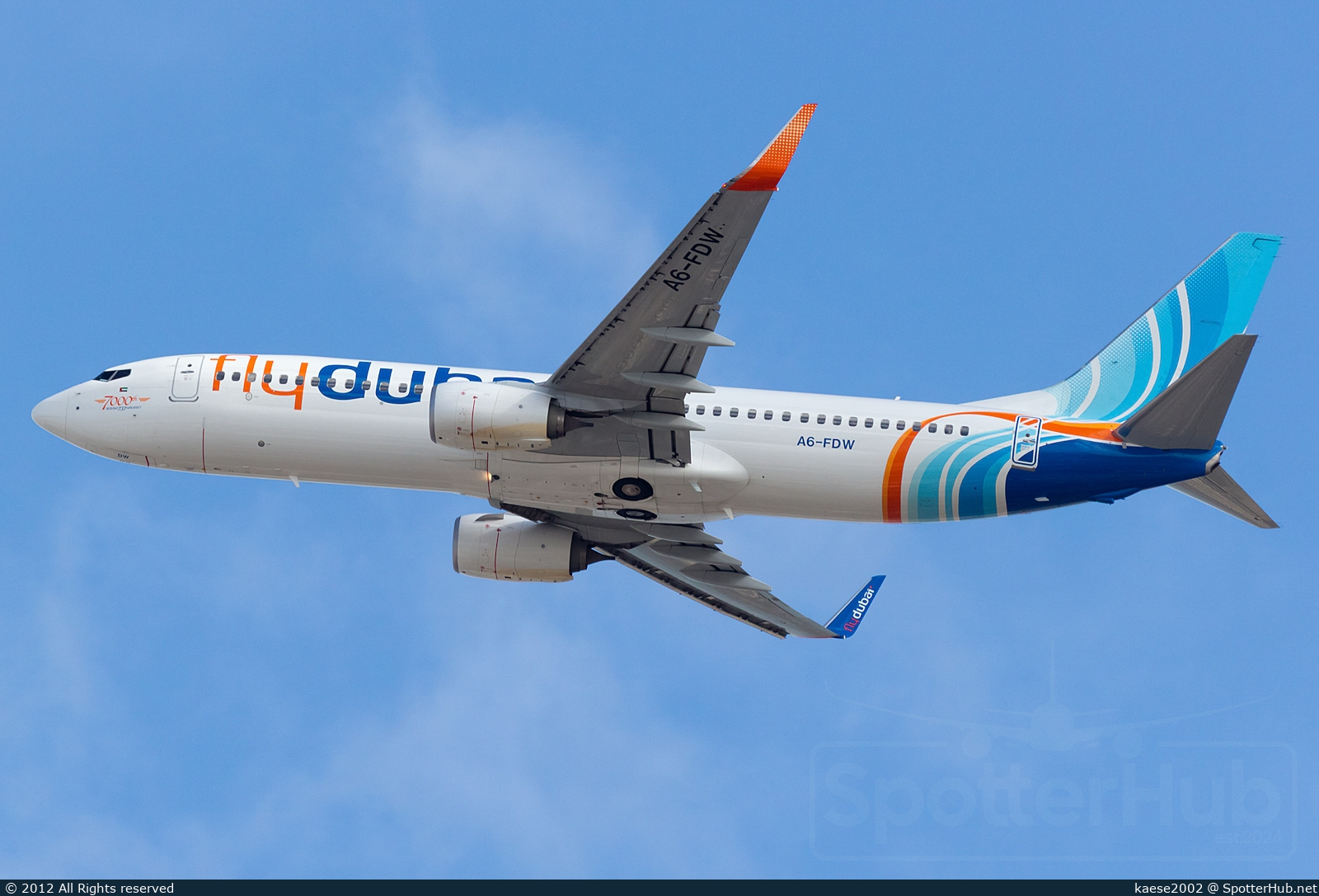 Photo of A6-FDW - Boeing 737-8KN operated by flydubai
