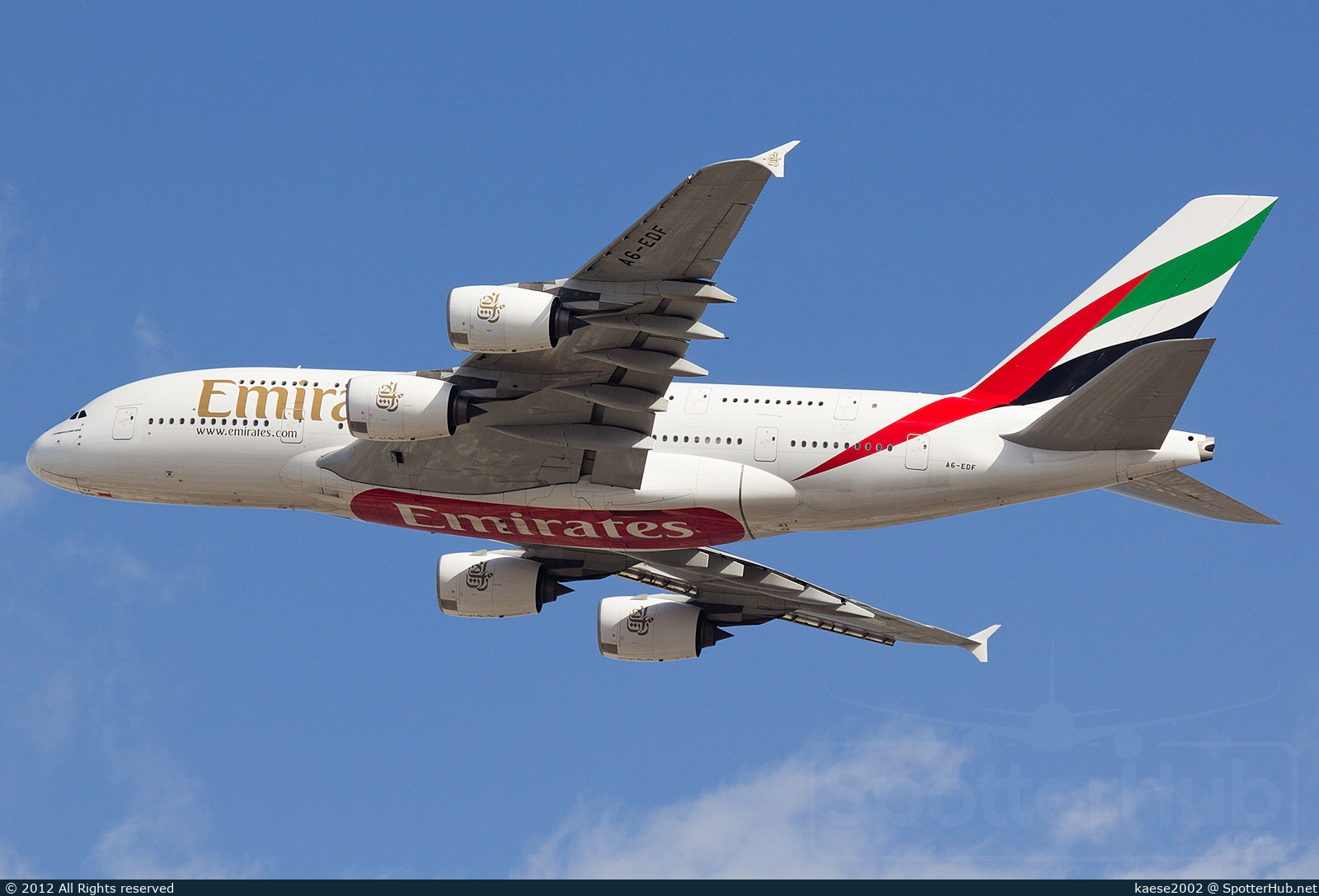 Photo of A6-EDF - Airbus A380-861 operated by Emirates