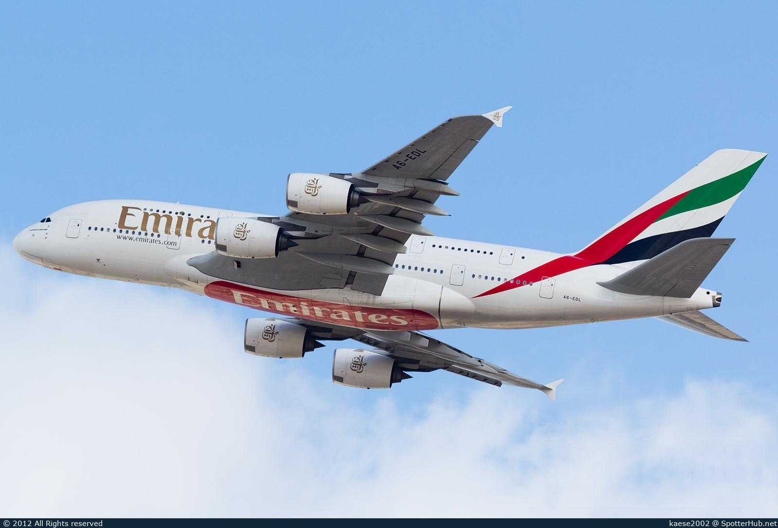 Photo of A6-EDL - Airbus A380-861 operated by Emirates