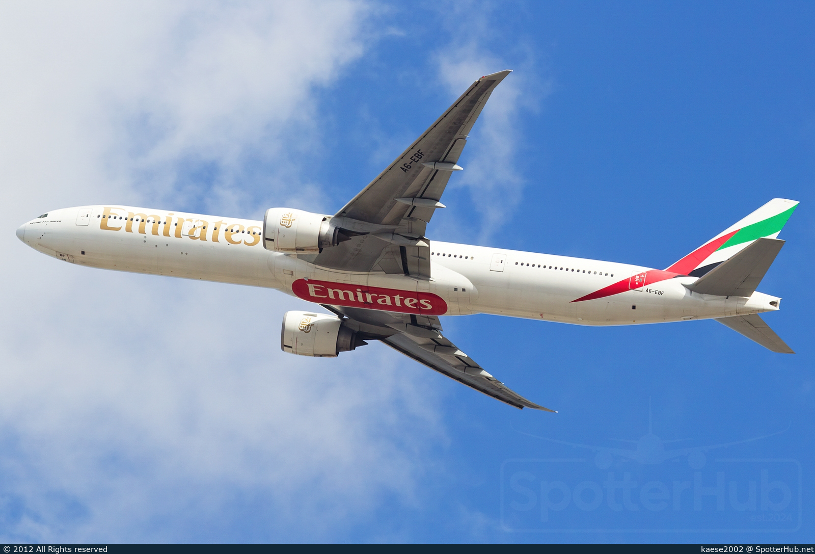 Photo of A6-EBF - Boeing 777-31H(ER) operated by Emirates