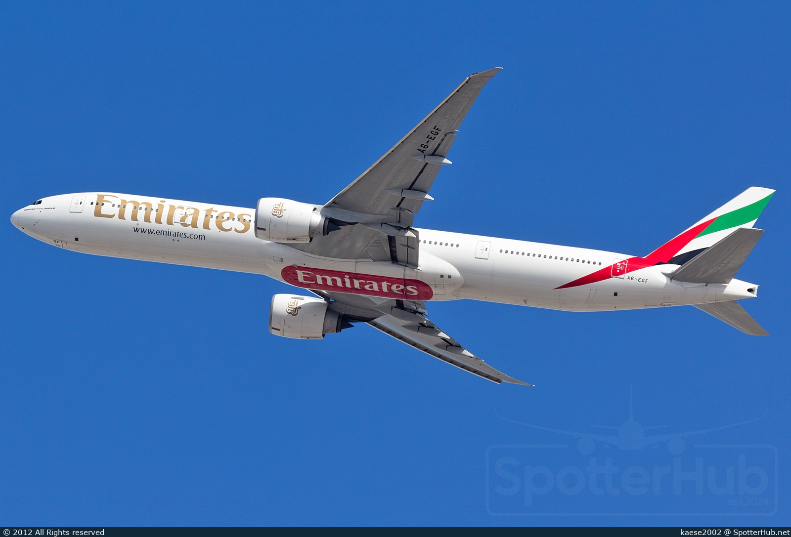 Photo of A6-EGF - Boeing 777-31H(ER) operated by Emirates