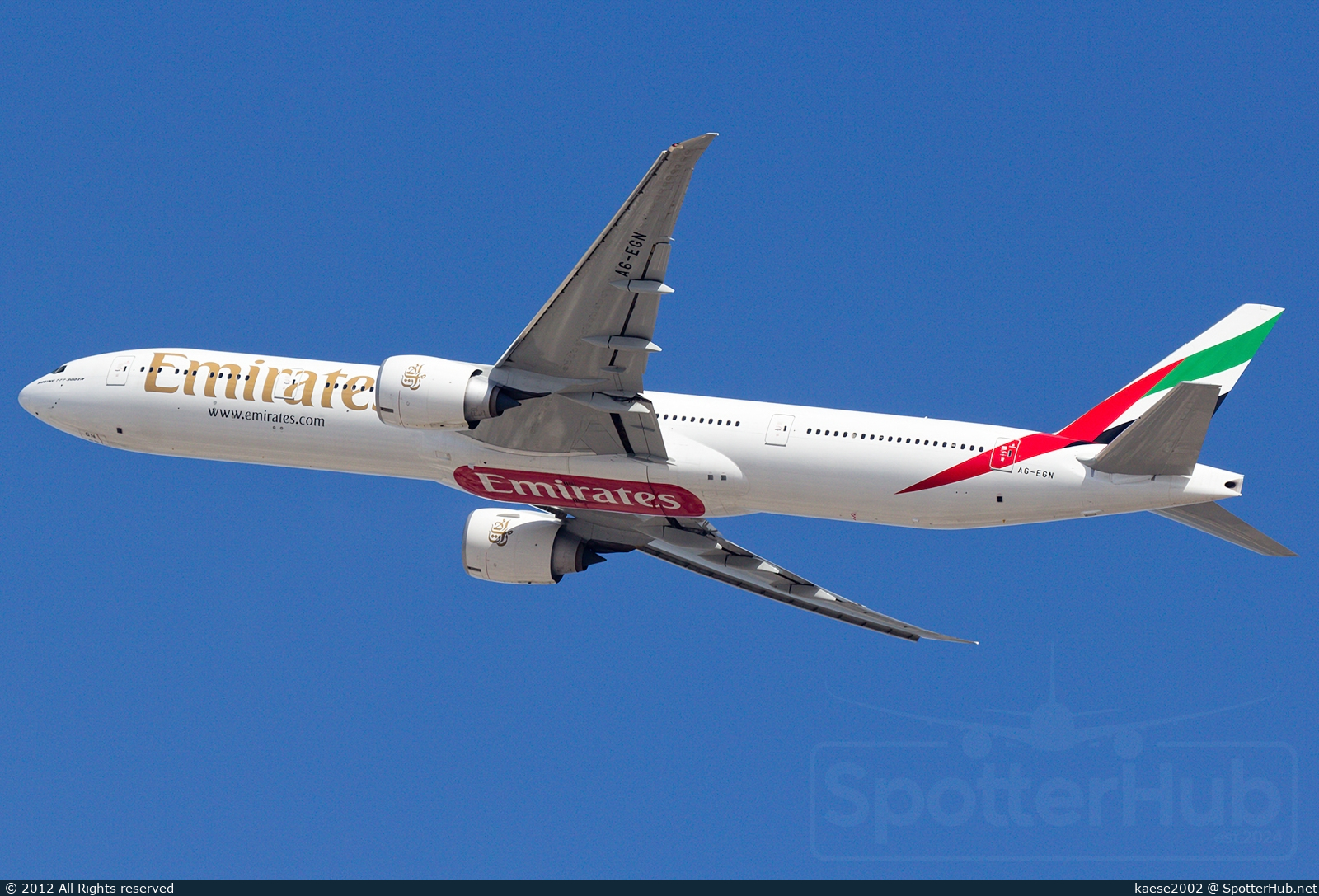 Photo of A6-EGN - Boeing 777-31H(ER) operated by Emirates