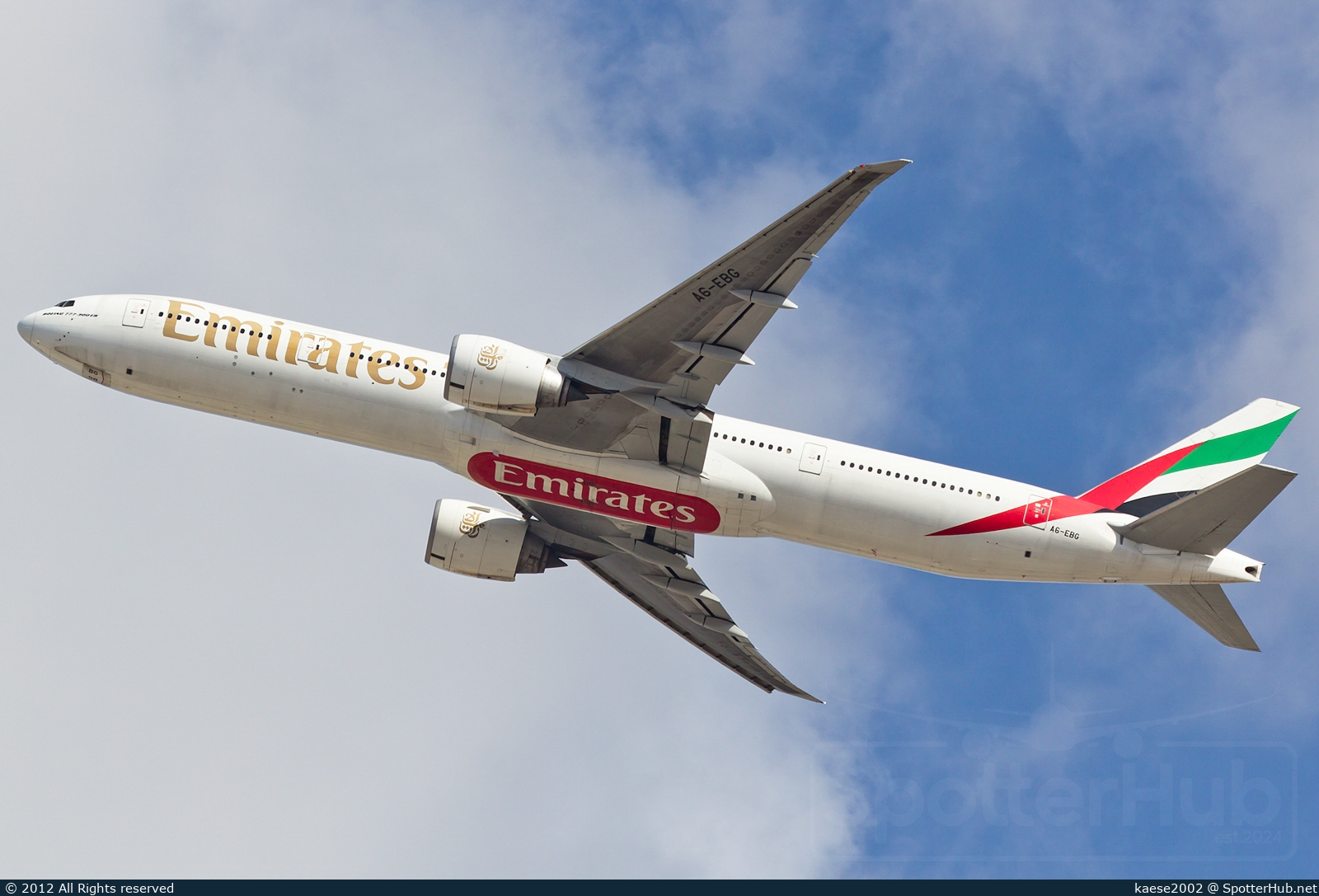 Photo of A6-EBG - Boeing 777-36N(ER) operated by Emirates