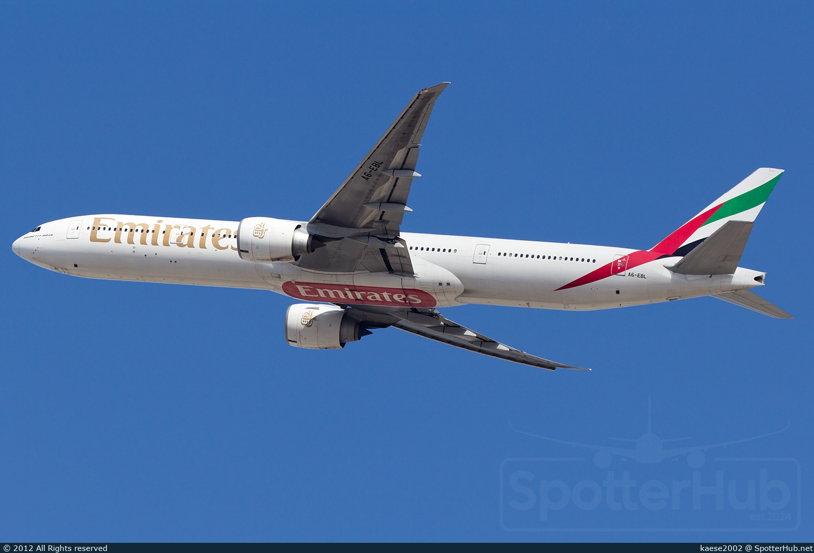 Photo of A6-EBL - Boeing 777-31H(ER) operated by Emirates