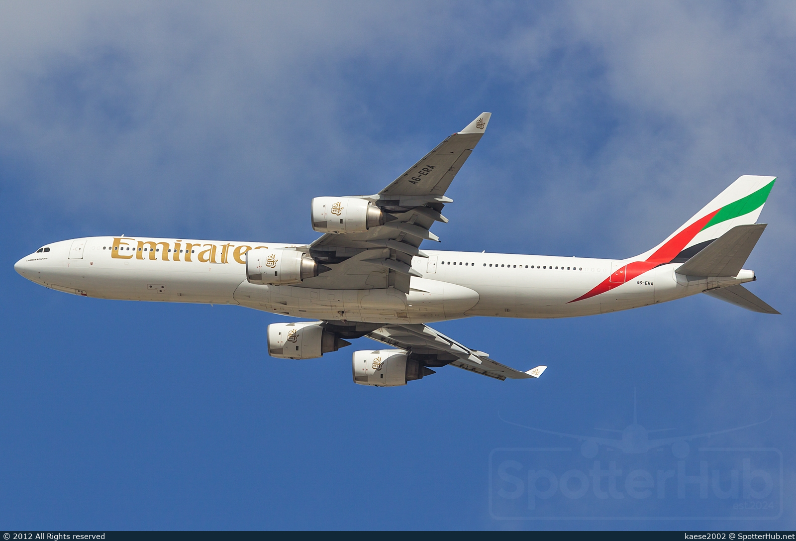 Photo of A6-ERA - Airbus A340-541 operated by Emirates