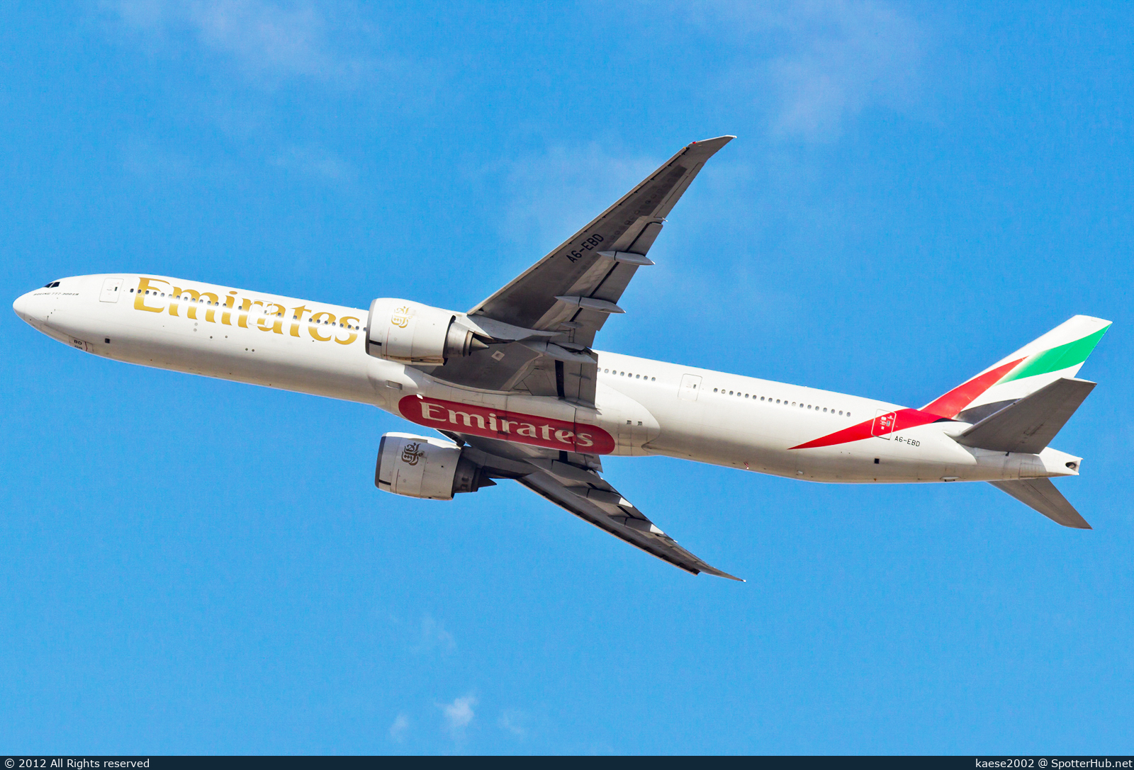 Photo of A6-EBD - Boeing 777-31H(ER) operated by Emirates