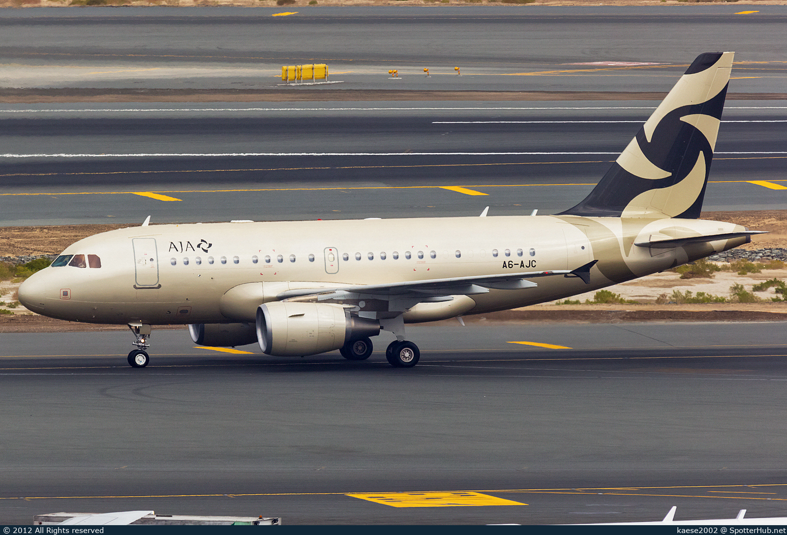 Photo of A6-AJC - Airbus A318-112(CJ) Elite operated by Al Jaber Aviation