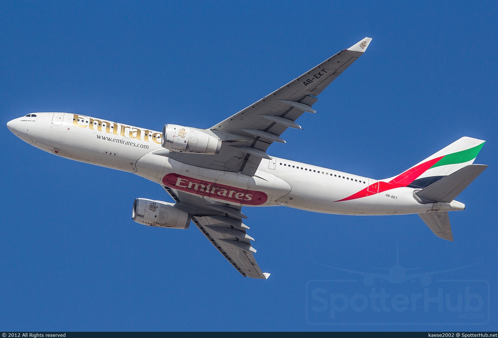 Photo of A6-EKT - Airbus A330-243 operated by Emirates