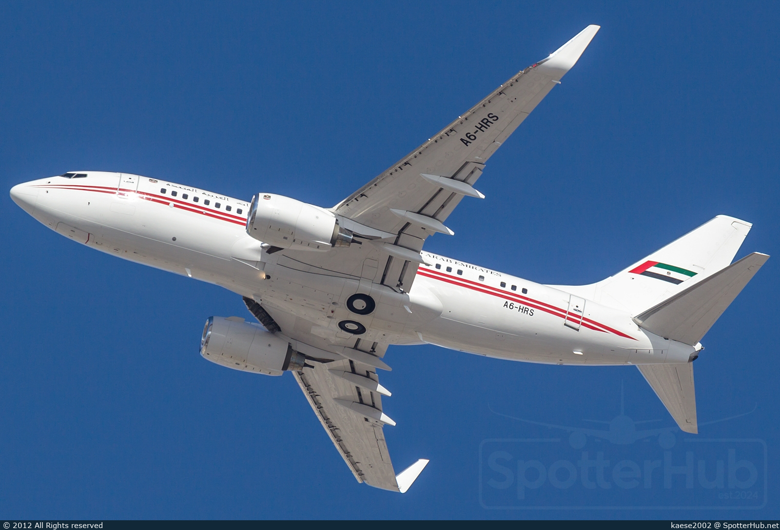 Photo of A6-HRS - Boeing 737-7E0(BBJ) operated by Dubai Royal Air Wing