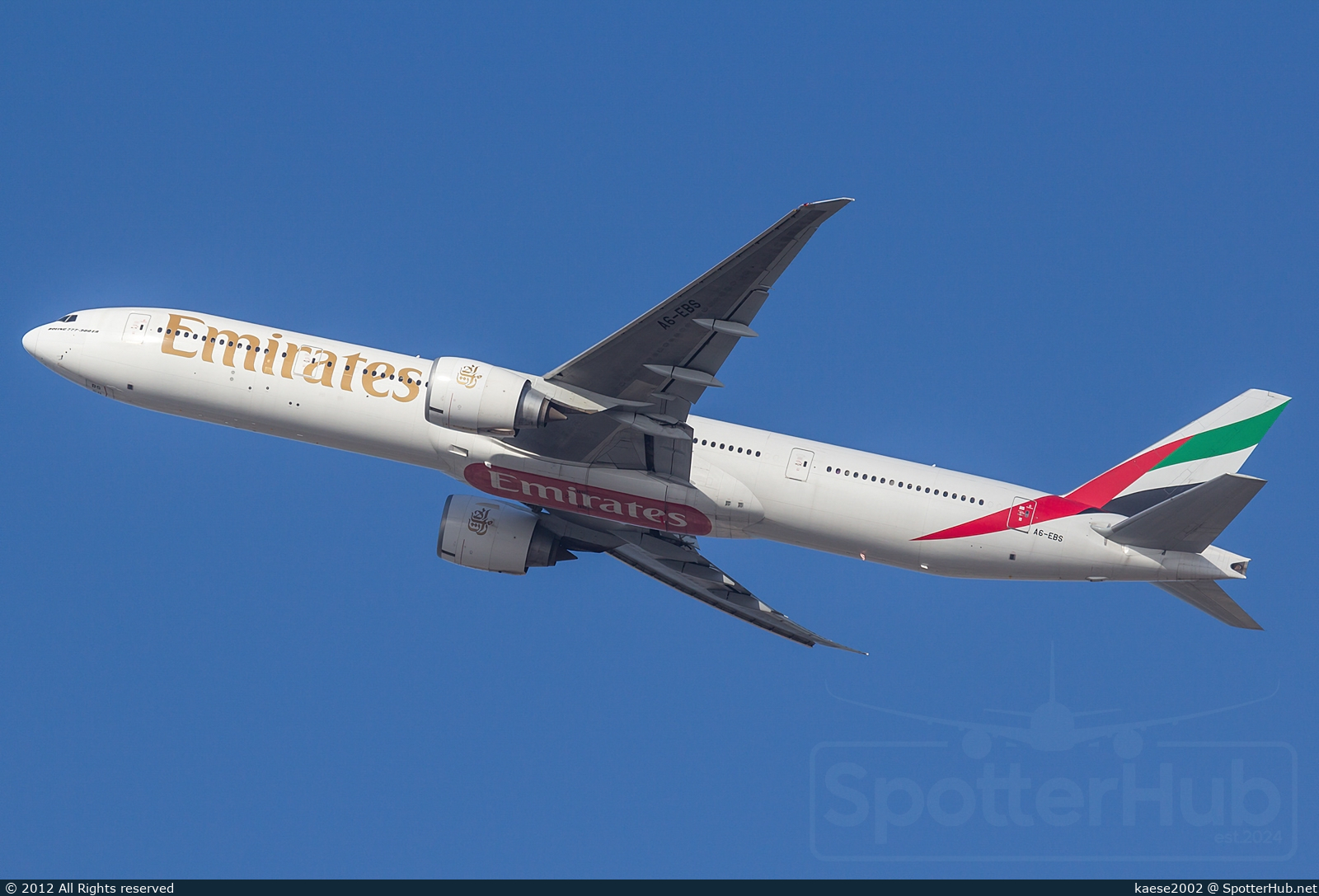 Photo of A6-EBS - Boeing 777-31H(ER) operated by Emirates