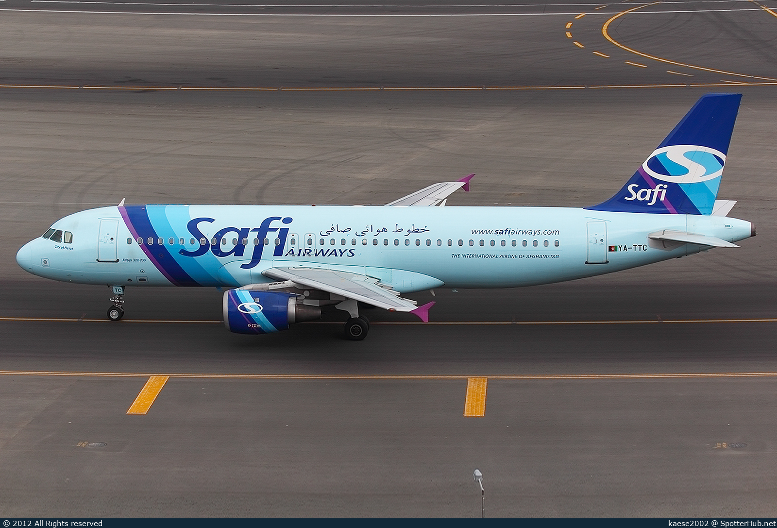 Photo of YA-TTC - Airbus A320-212 operated by Safi Airways