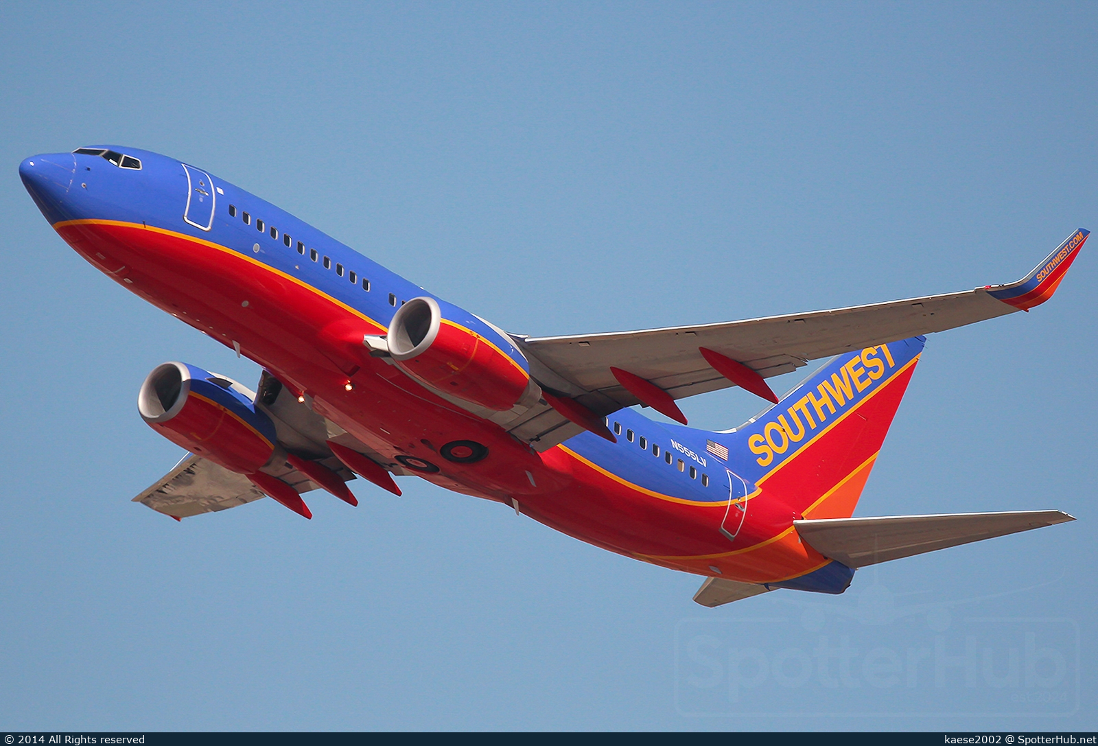 Photo of N555LV - Boeing 737-7BD operated by Southwest Airlines