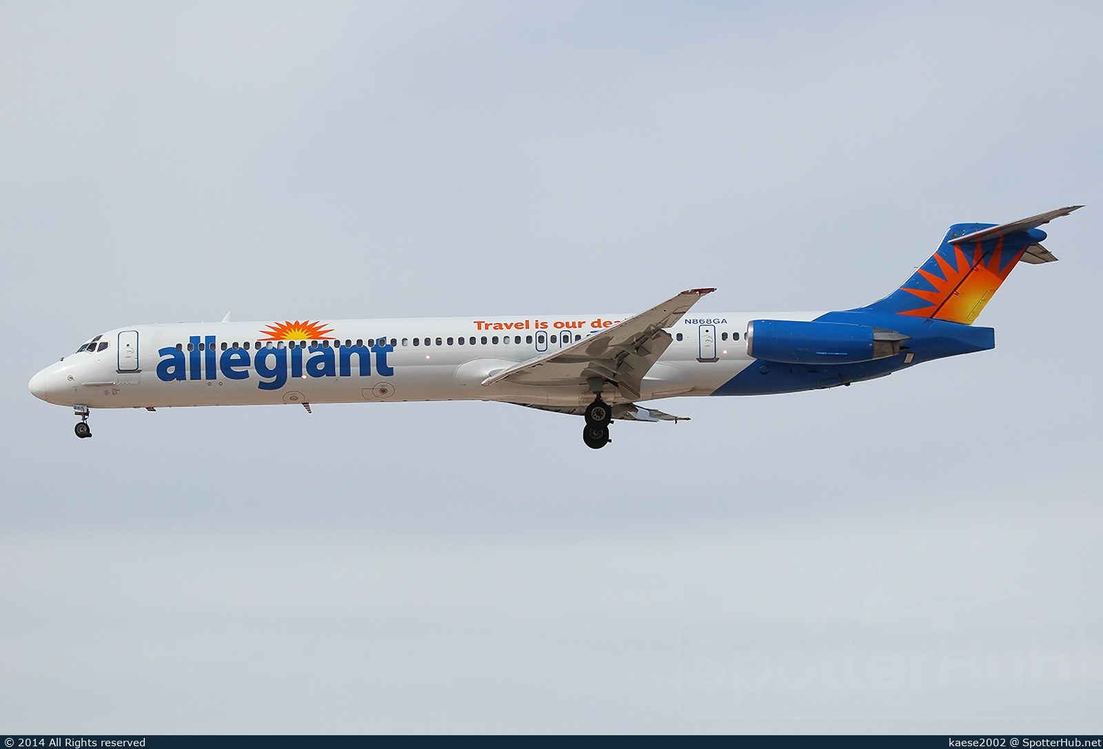 Photo of N868GA - McDonnell Douglas MD-83 operated by Allegiant Air