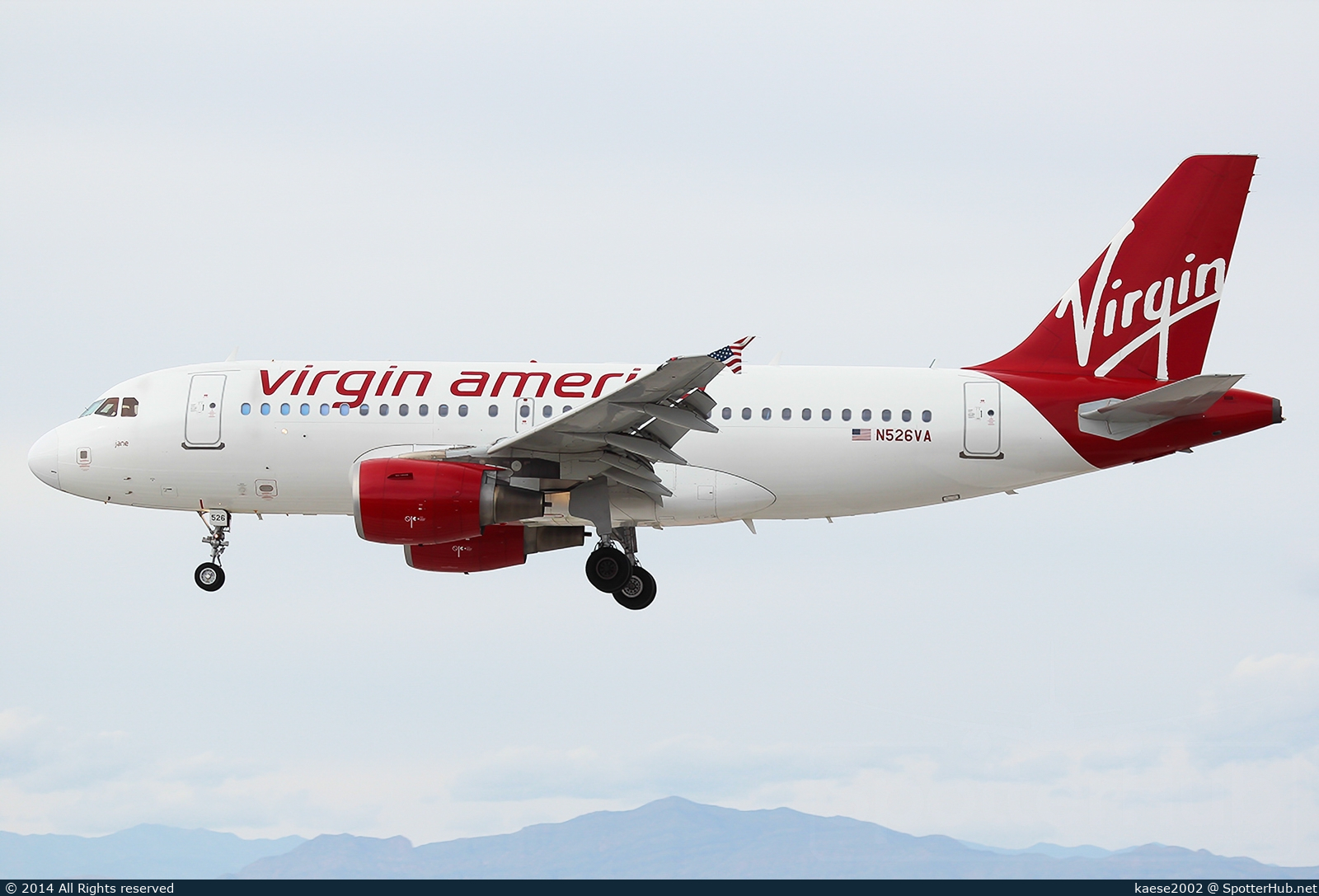 Photo of N526VA - Airbus A319-112 operated by Virgin America