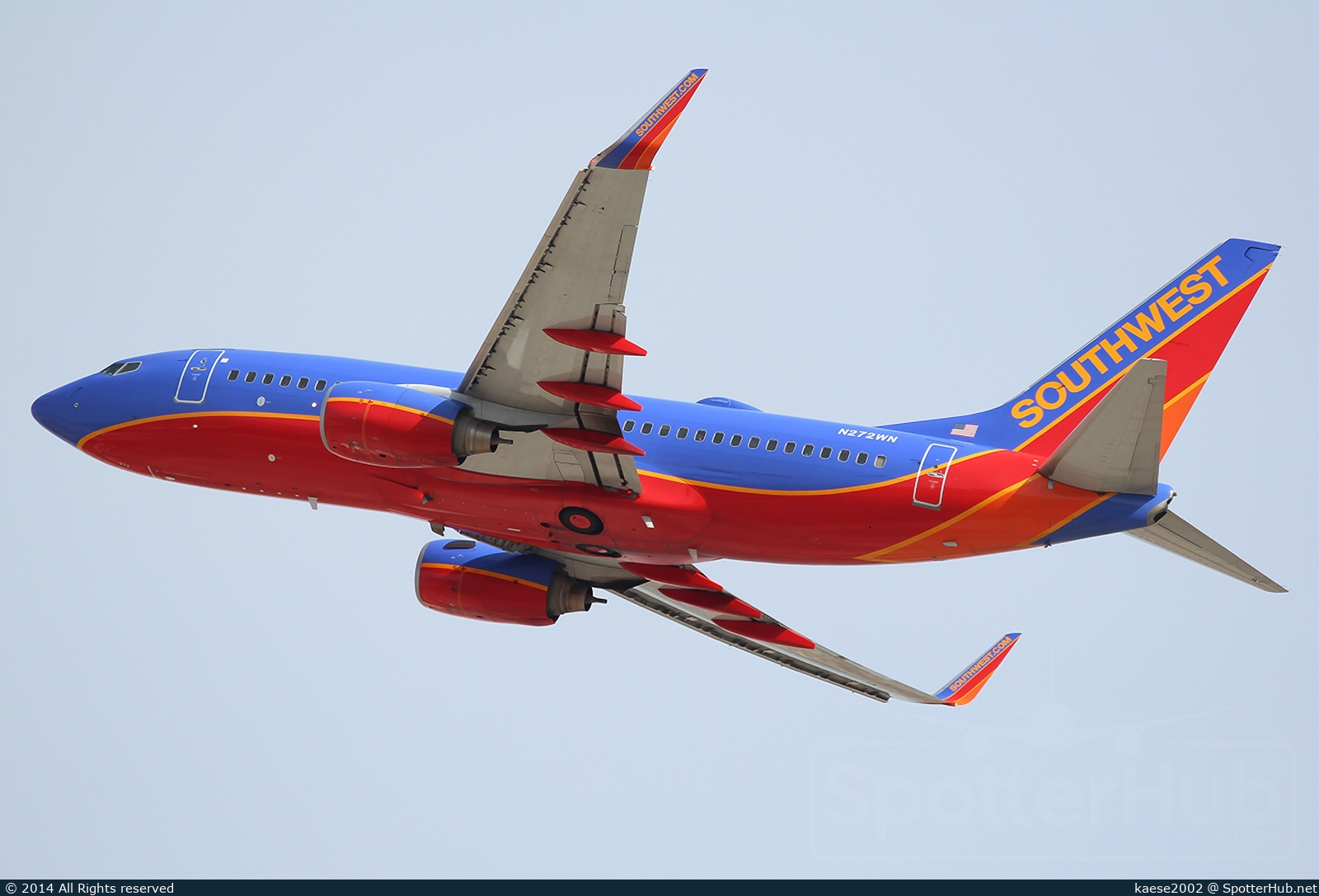 Photo of N272WN - Boeing 737-7H4 operated by Southwest Airlines