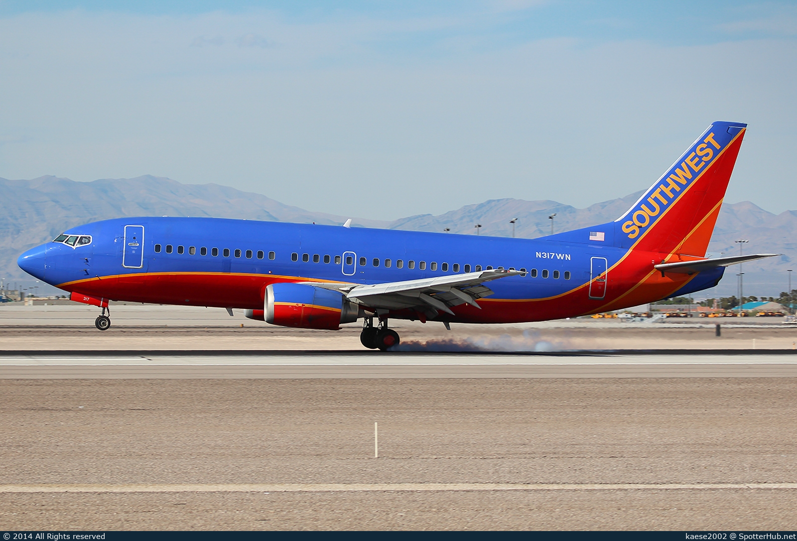 Photo of N317WN - Boeing 737-3Q8 operated by Southwest Airlines