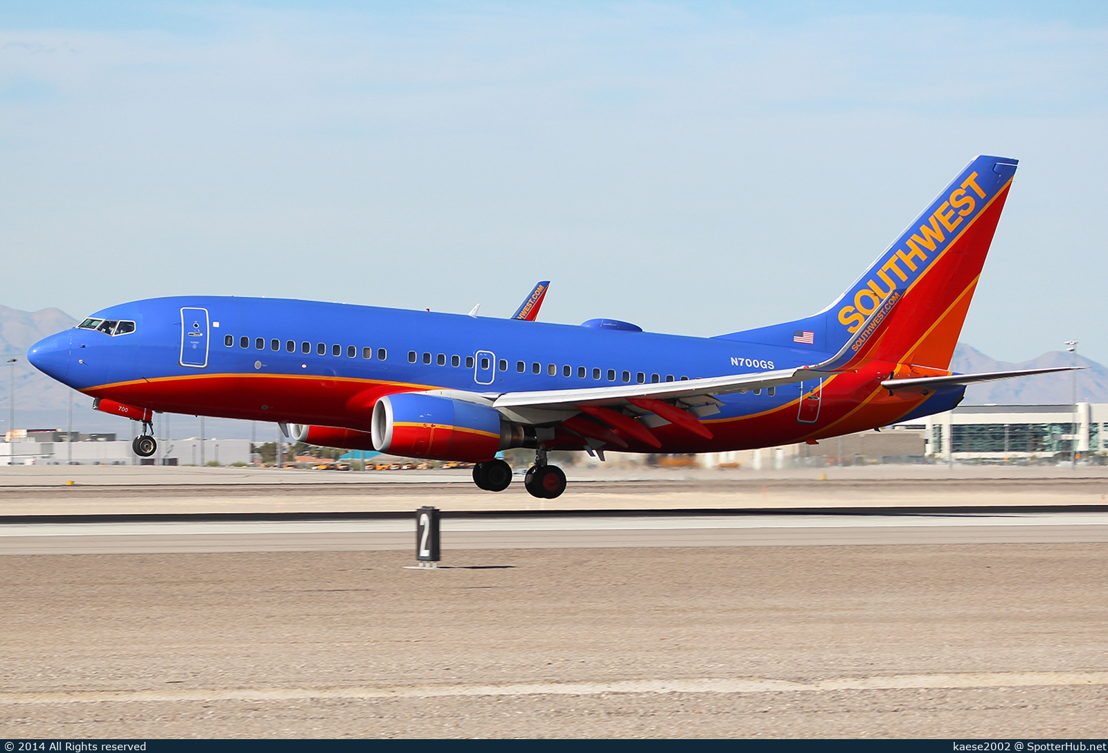 Photo of N700GS - Boeing 737-7H4 operated by Southwest Airlines