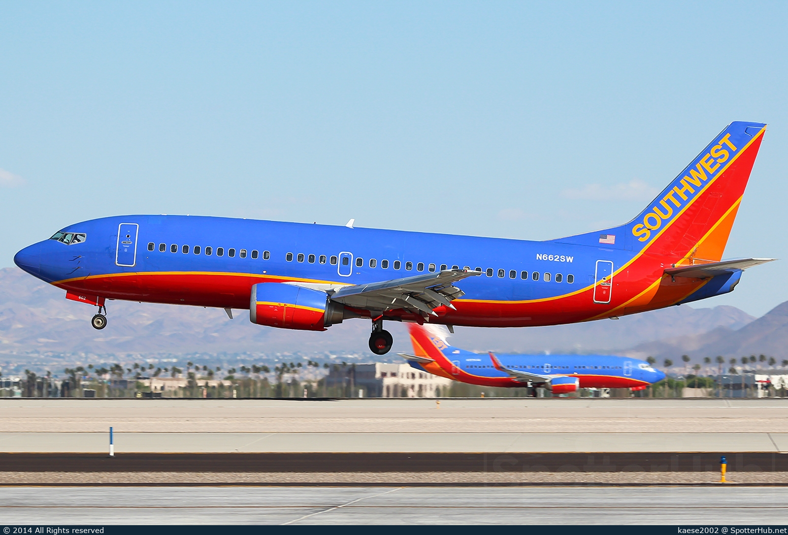 Photo of N662SW - Boeing 737-3Q8 operated by Southwest Airlines
