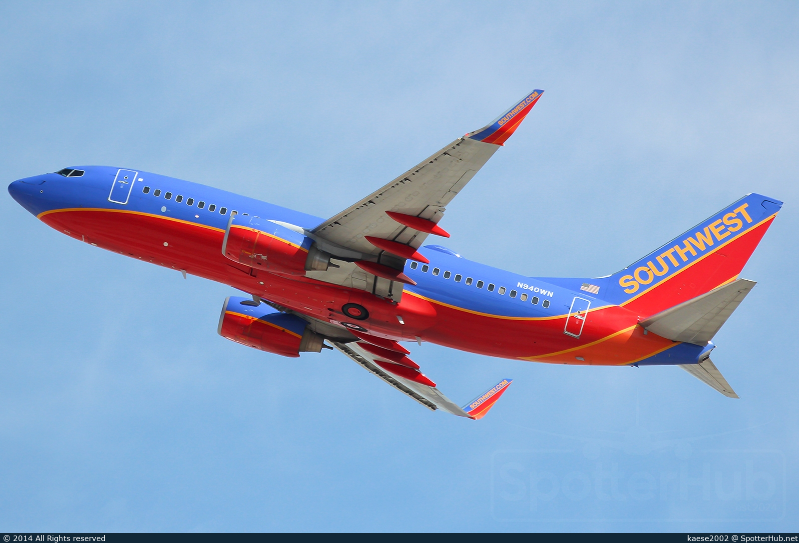 Photo of N940WN - Boeing 737-7H4 operated by Southwest Airlines