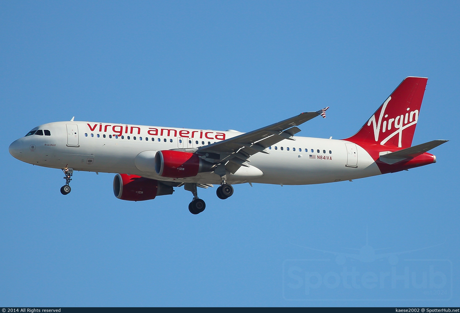 Photo of N841VA - Airbus A320-214 operated by Virgin America