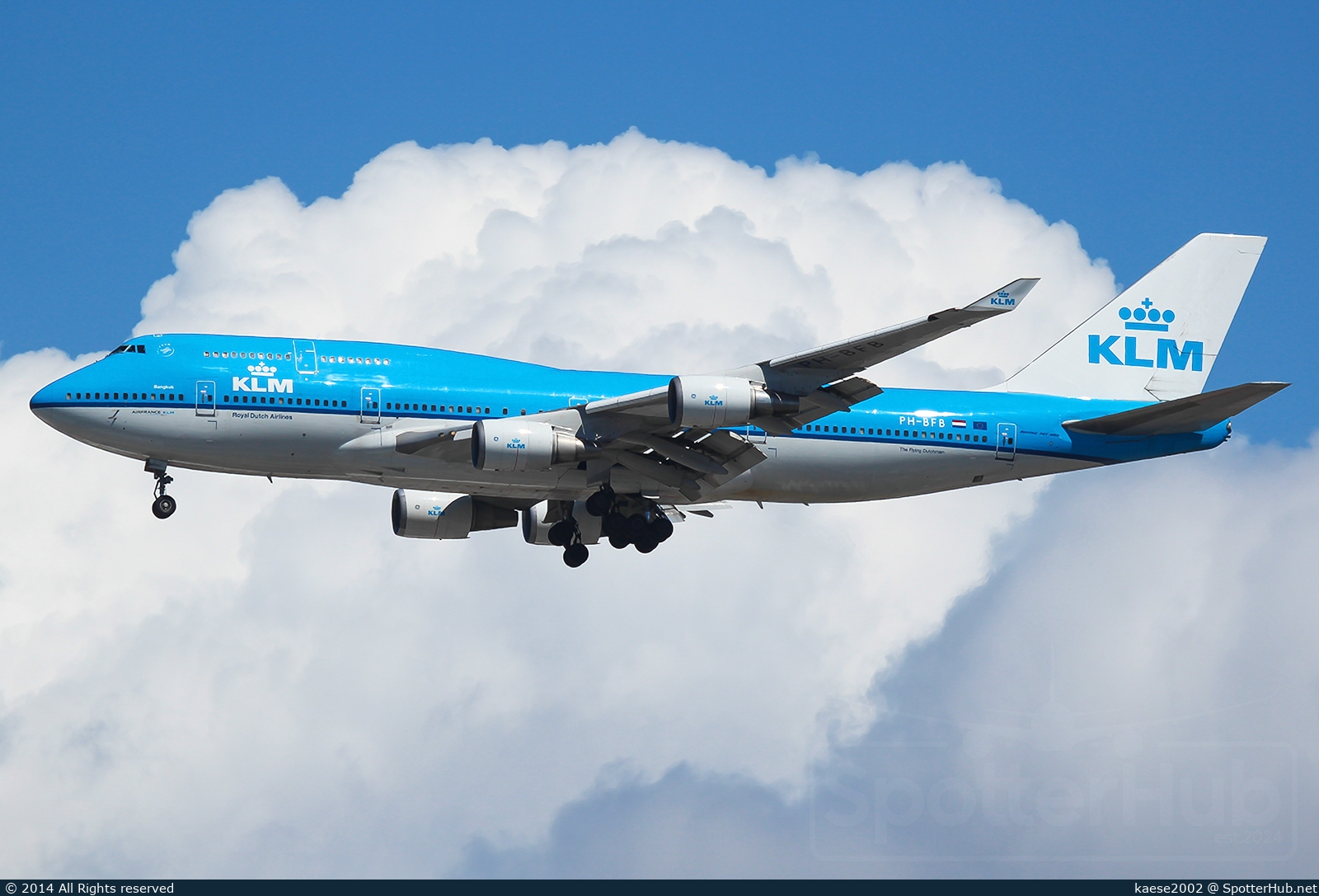 Photo of PH-BFB - Boeing 747-406 operated by KLM Royal Dutch Airlines