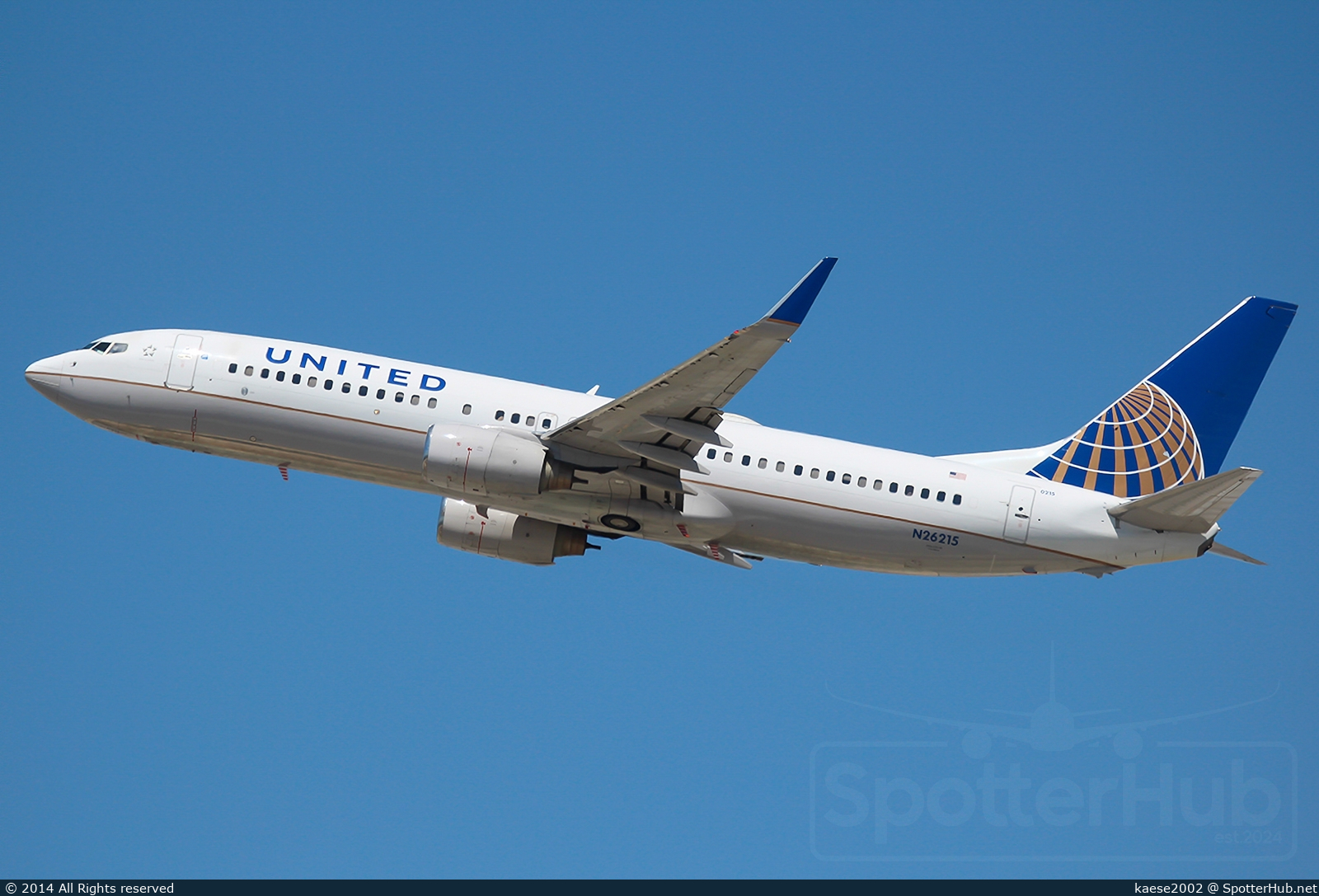 Photo of N26215 - Boeing 737-824 operated by United Airlines
