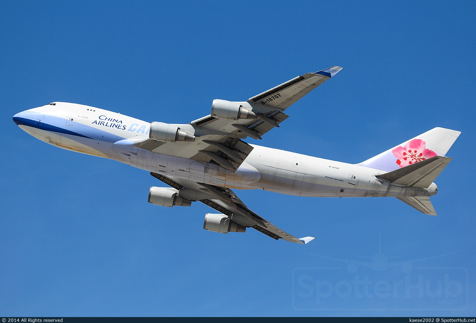 Photo of B-18707 - Boeing 747-409F operated by China Airlines Cargo