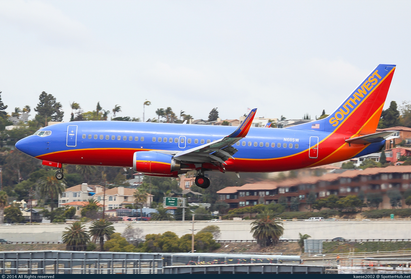 Photo of N611SW - Boeing 737-3H4 operated by Southwest Airlines