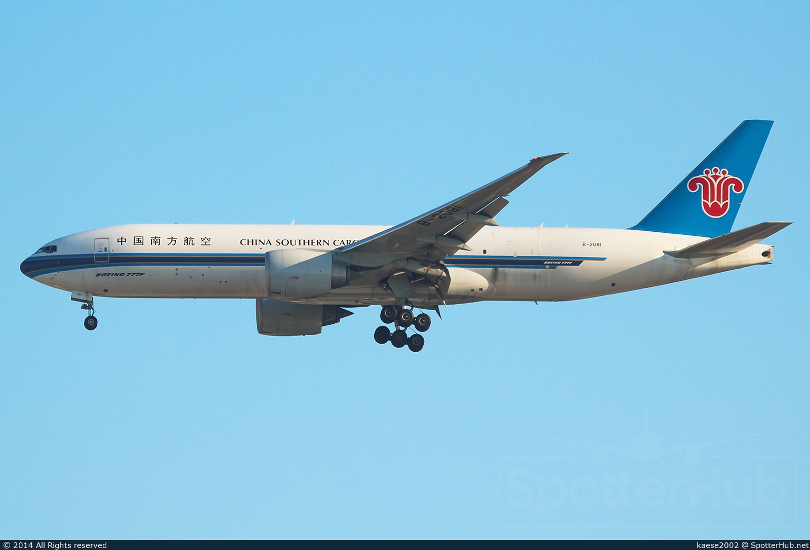 Photo of B-2081 - Boeing 777-F1B operated by China Southern Cargo