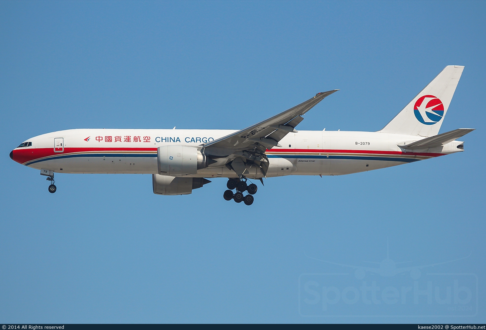 Photo of B-2079 - Boeing 777-F6N operated by China Cargo Airlines