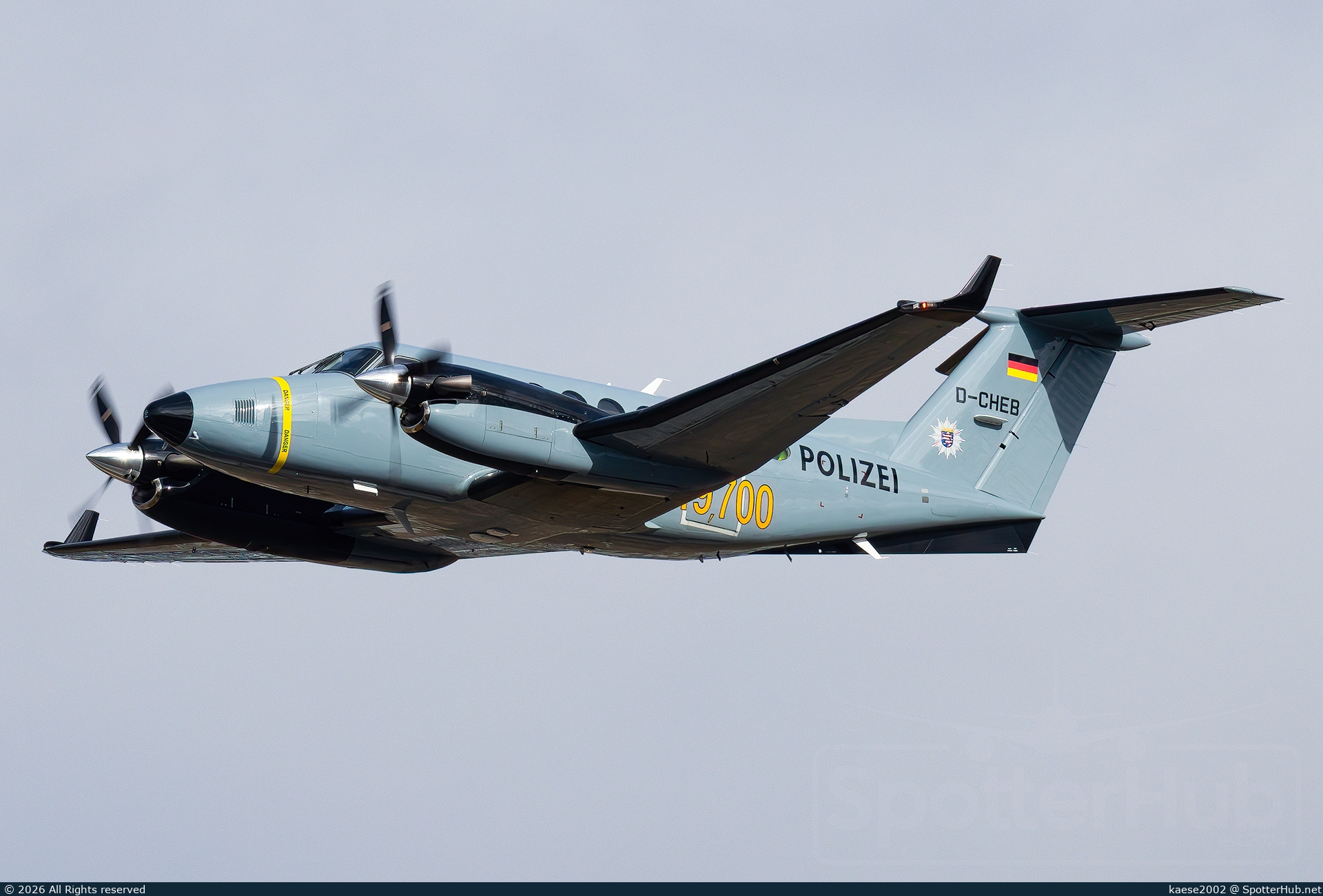 Photo of D-CHEB - Beechcraft B200GT Super King Air 250 operated by German Police - Polizeifliegerstaffel Hessen