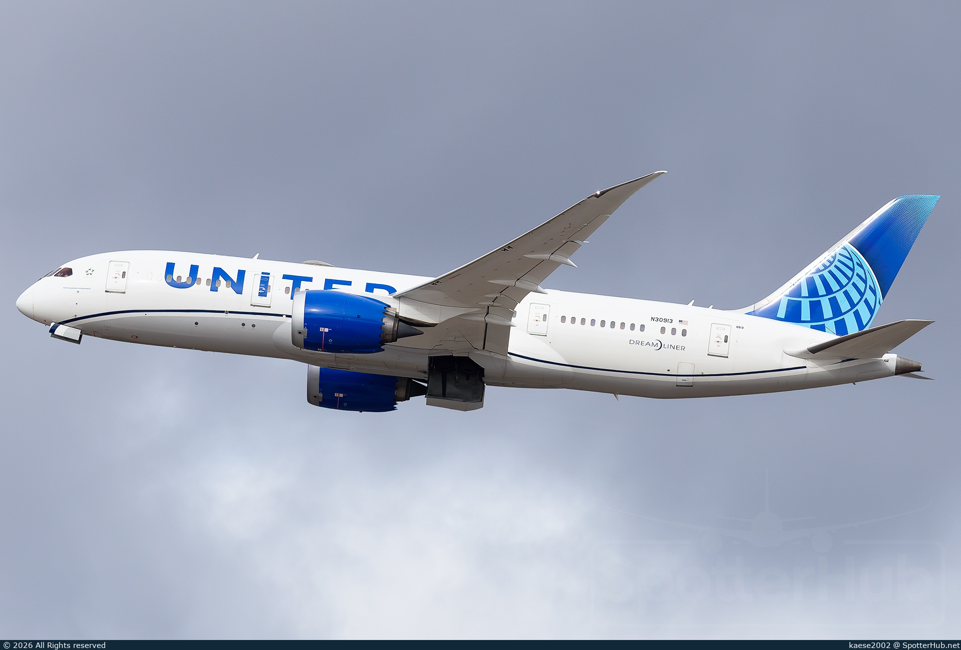 Photo of N30913 - Boeing 787-8 Dreamliner operated by United Airlines