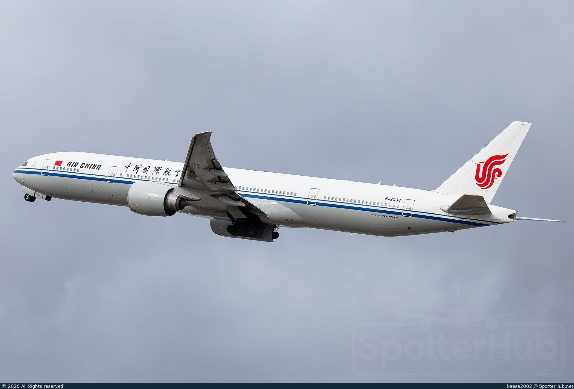 Photo of B-2033 - Boeing 777-39L(ER) operated by Air China