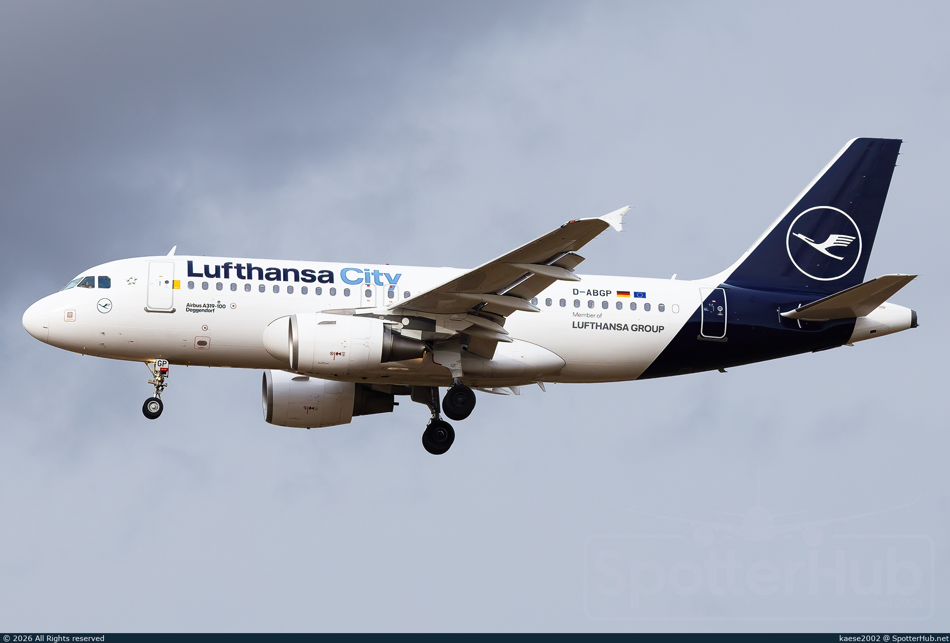 Photo of D-ABGP - Airbus A319-112 operated by Lufthansa City Airlines