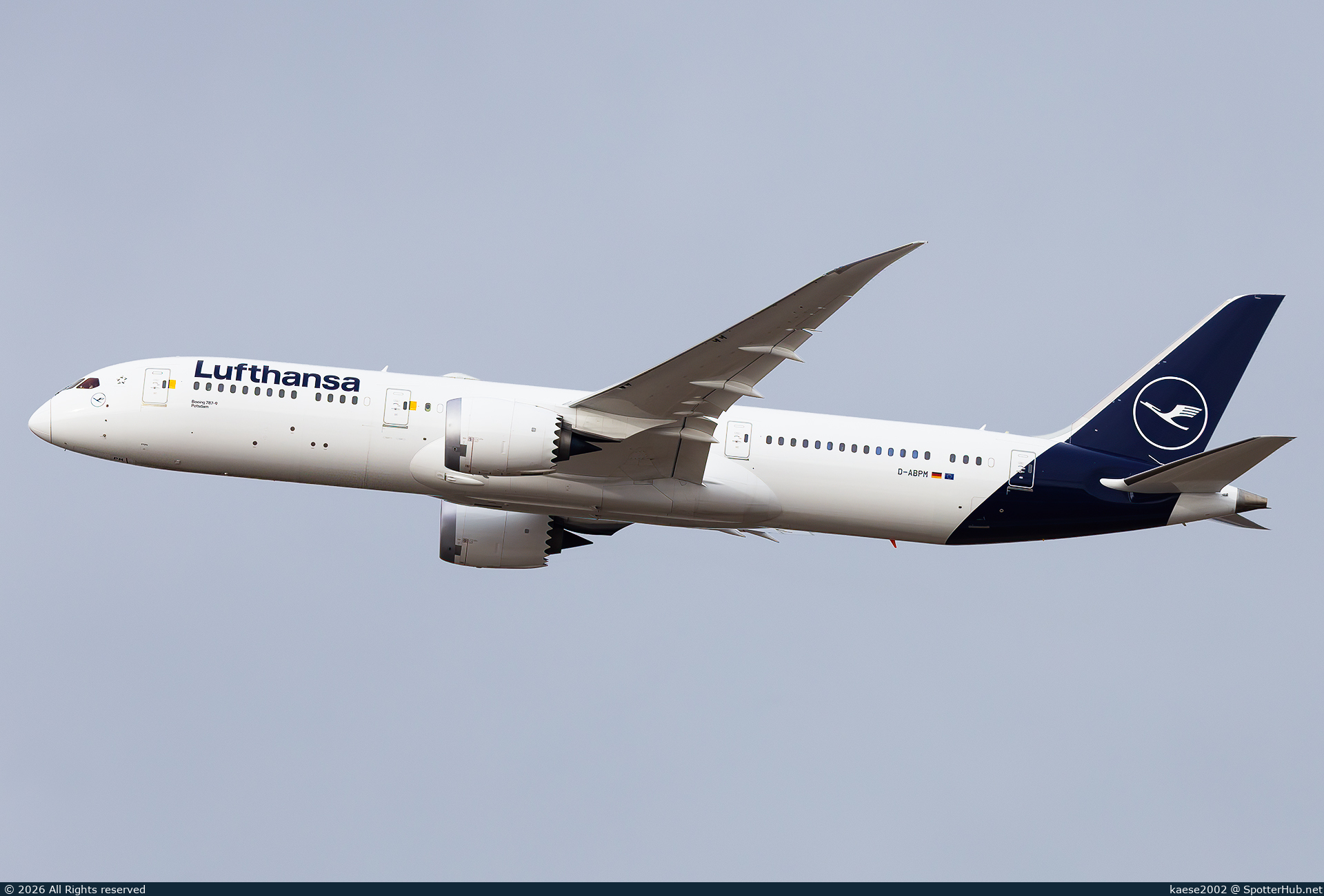 Photo of D-ABPM - Boeing 787-9 Dreamliner operated by Lufthansa