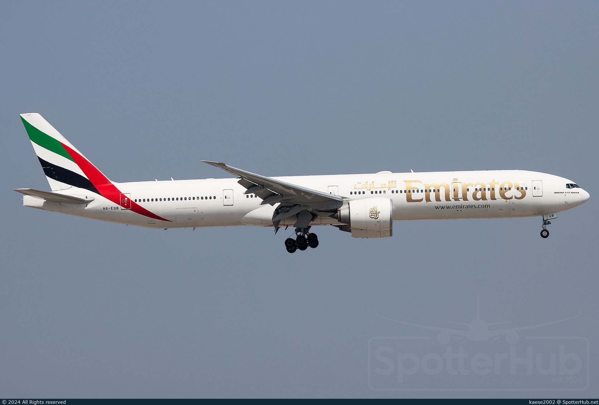 Photo of A6-EQB - Boeing 777-31H(ER) operated by Emirates
