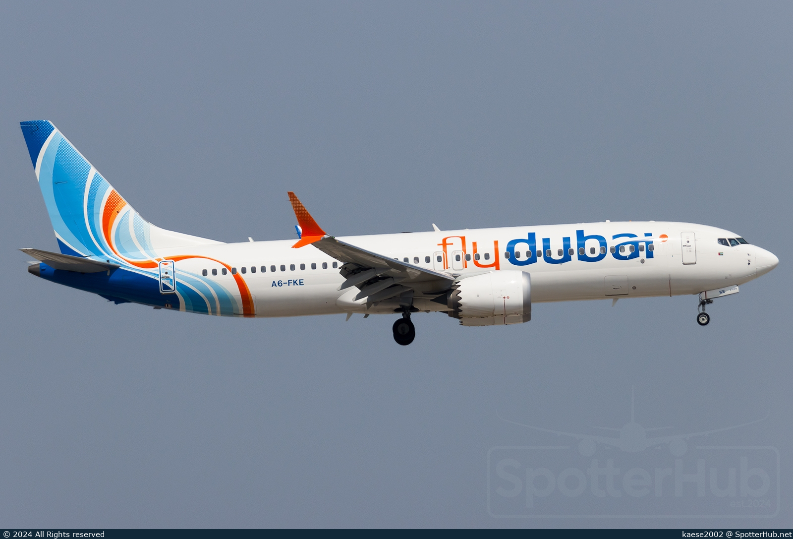 Photo of A6-FKE - Boeing 737 MAX 8 operated by flydubai