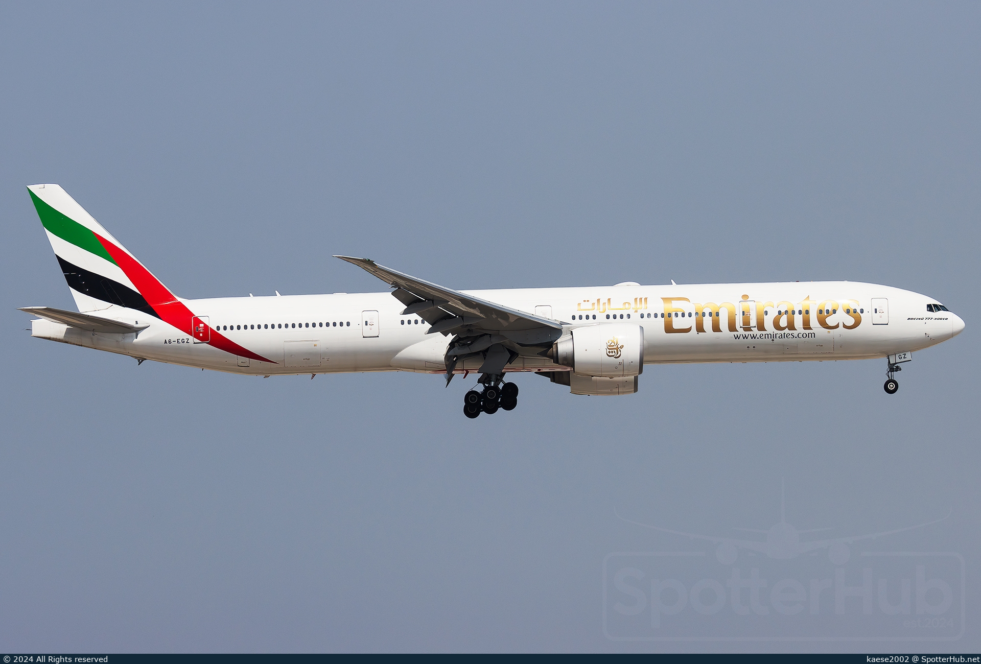 Photo of A6-EGZ - Boeing 777-31H(ER) operated by Emirates
