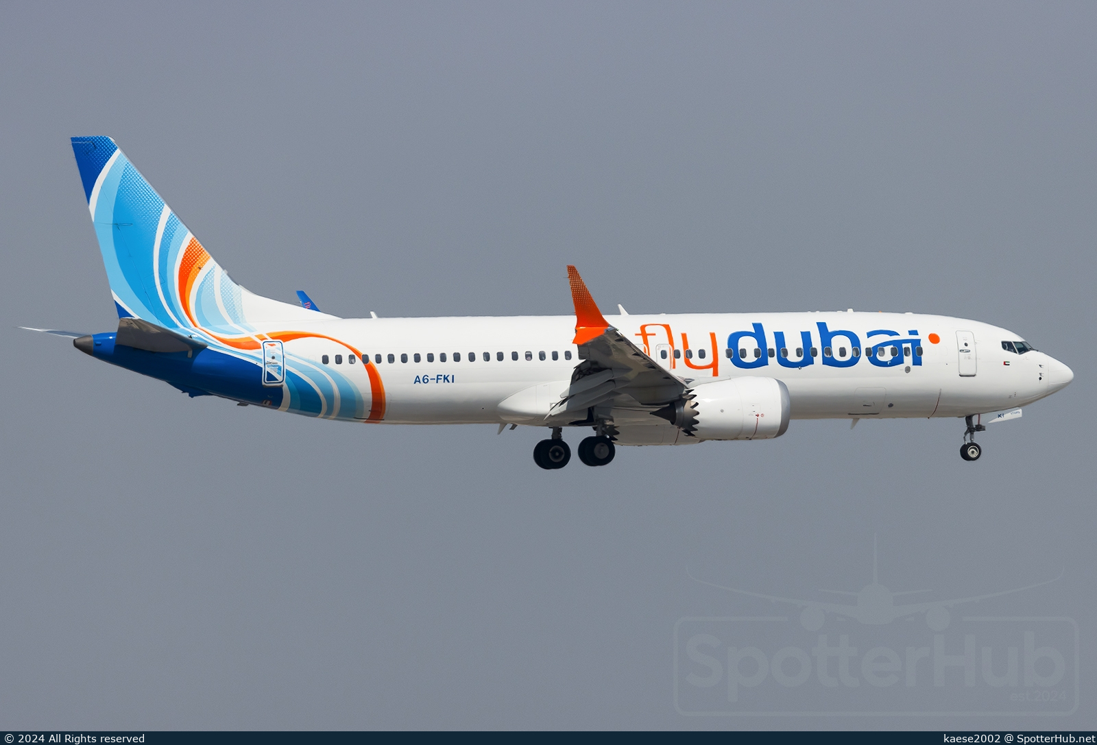 Photo of A6-FKI - Boeing 737 MAX 8 operated by flydubai