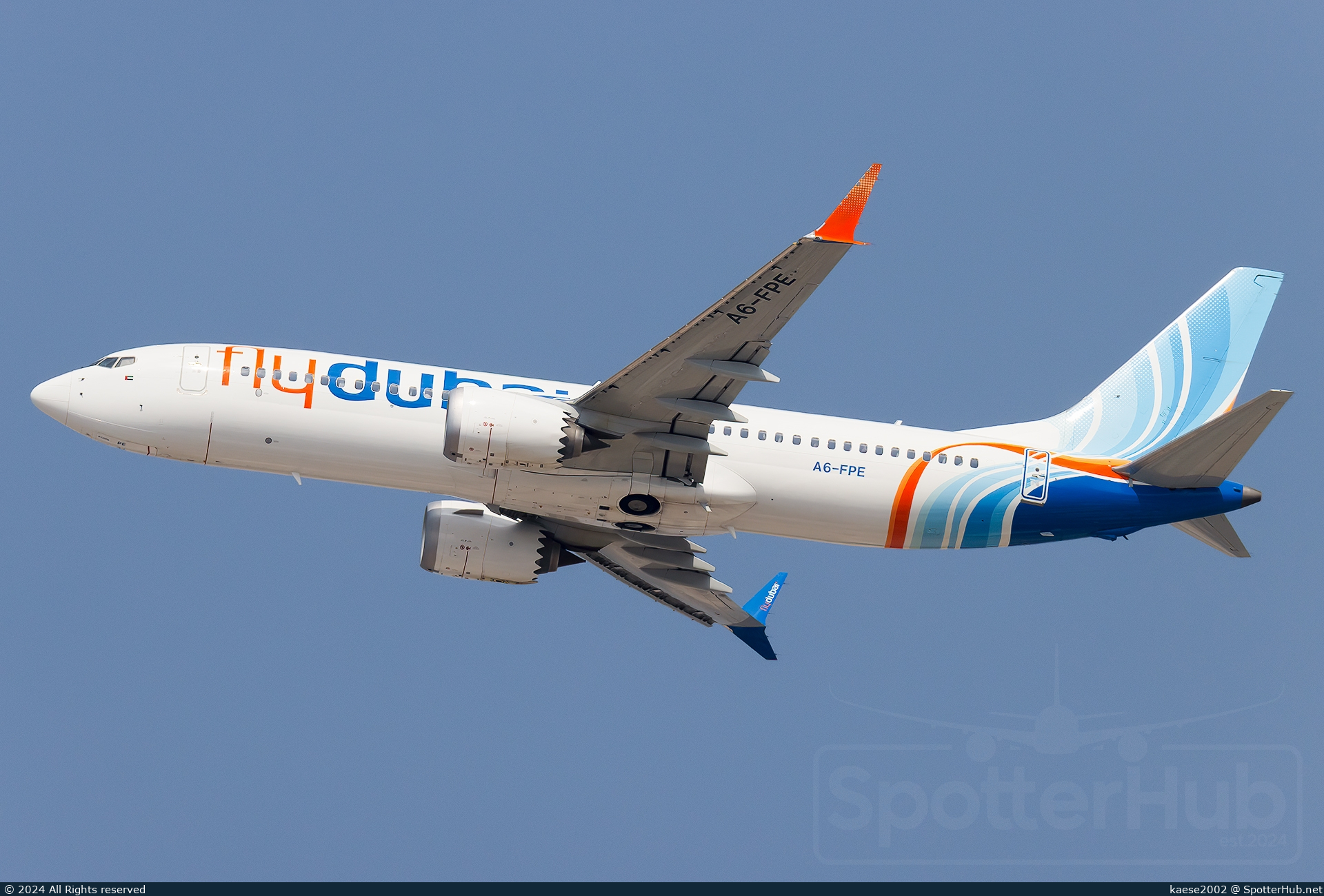 Photo of A6-FPE - Boeing 737 MAX 8 operated by flydubai