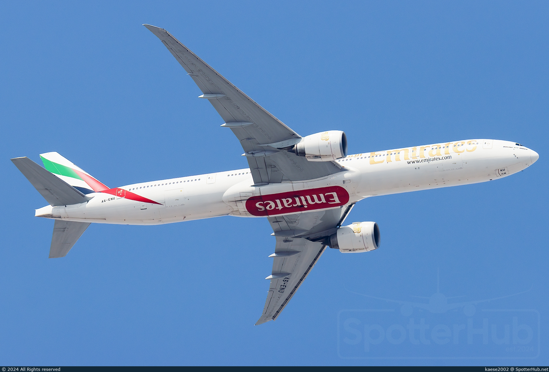 Photo of A6-ENU - Boeing 777-31H(ER) operated by Emirates