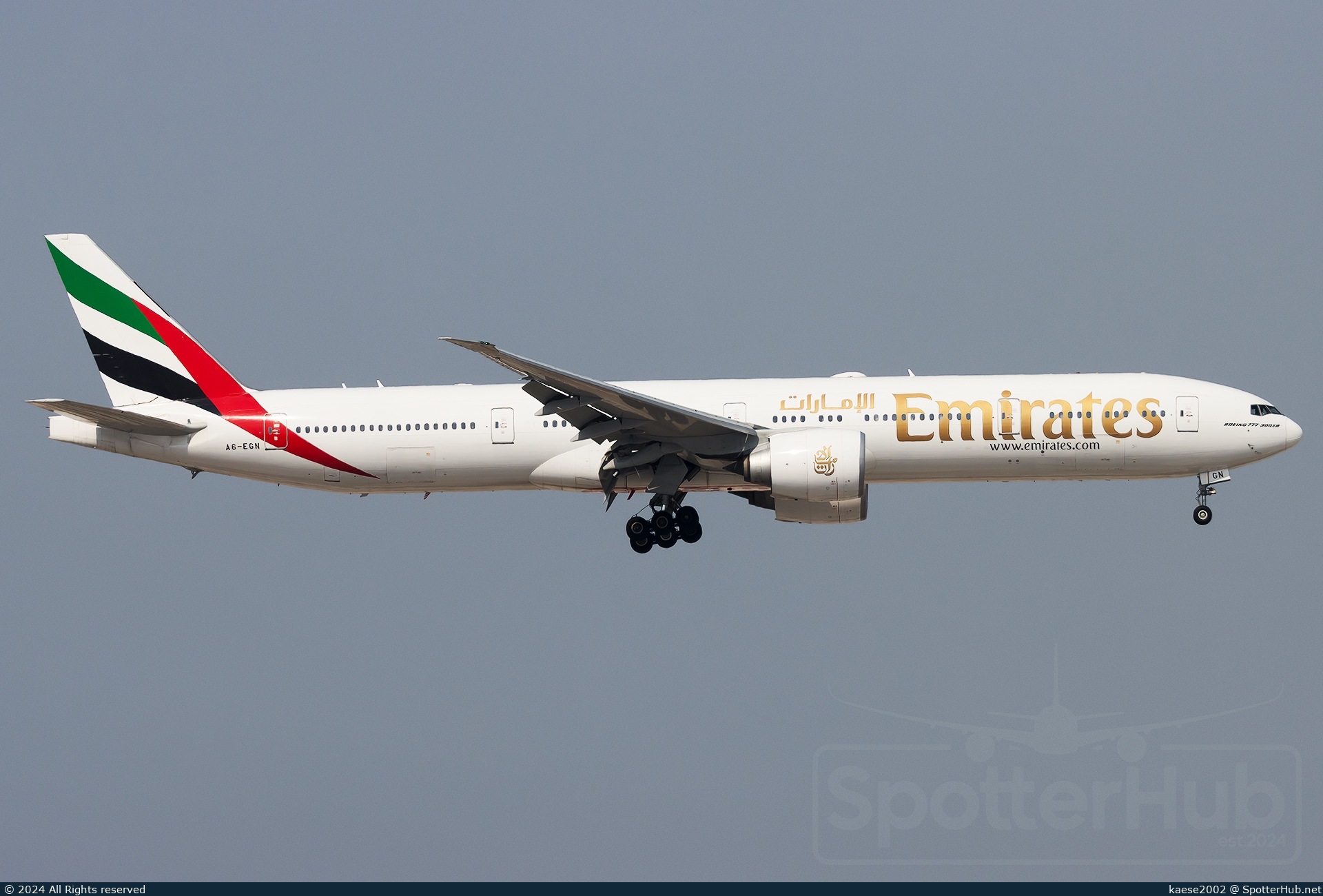Photo of A6-EGN - Boeing 777-31H(ER) operated by Emirates