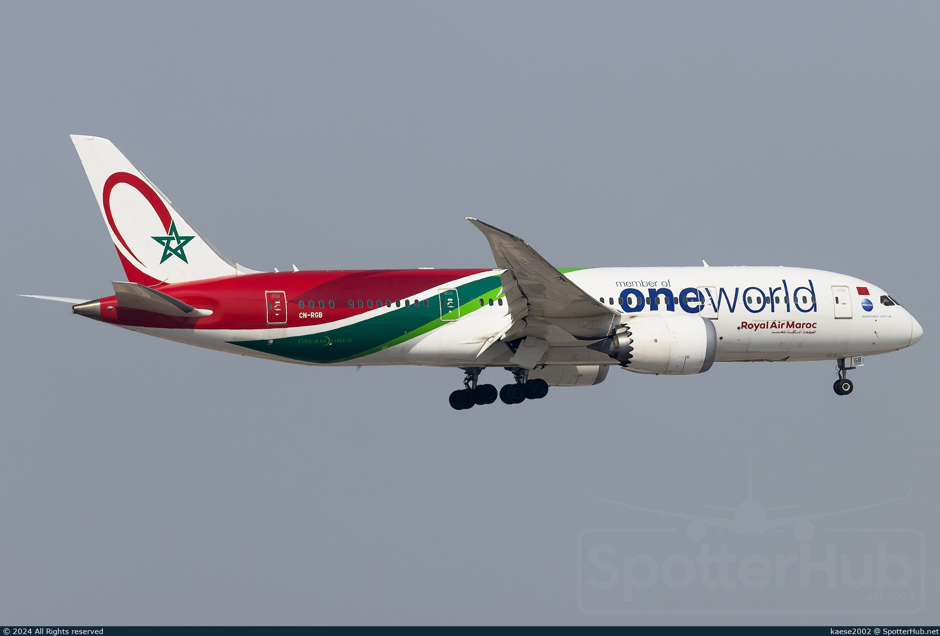 Photo of CN-RGB - Boeing 787-8 Dreamliner operated by Royal Air Maroc
