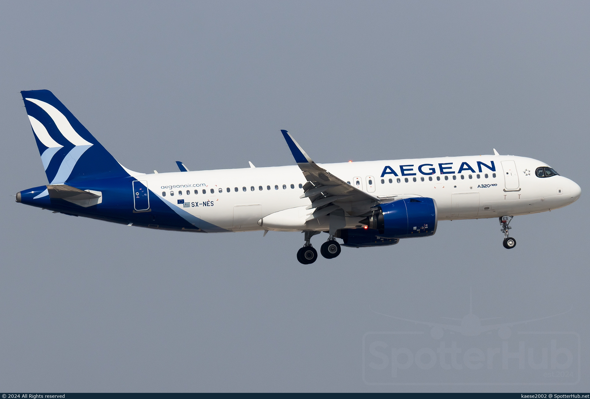 Photo of SX-NES - Airbus A320-271N operated by Aegean Airlines